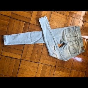 American Eagle jeans distressed jeggings, 6 long